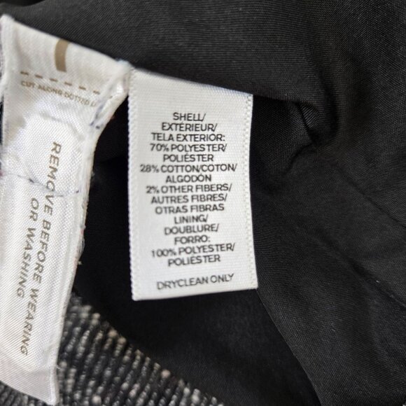 Loft Tweed Wrap Pencil Skirt with Fringe Trim Size 2 Petite - Picture 6 of 7